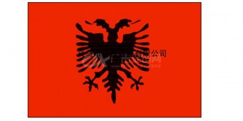 专业定制各尺寸高端涤纶纳米耐用型阿尔巴尼亚共和国国旗厂家直销批发各国各式优质旗帜