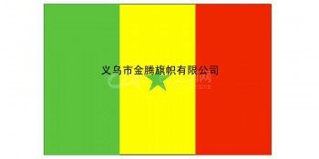 厂家直销批发各尺寸高档塞内加尔国旗涤纶耐用防水防晒色泽鲜艳优质旗帜