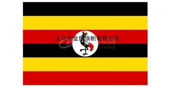 高端定制各尺寸乌干达国旗厂家直销批发各国色泽鲜艳耐用涤纶防水优质旗帜