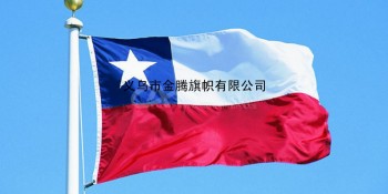 高端定制色泽鲜艳智利共和国国旗纳米涤纶防水防晒各国各尺寸优质厂家直销混合批发