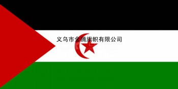厂家直销批发各尺寸高端涤纶防晒防水西撒哈拉国旗定制各国各式高端奢华旗帜